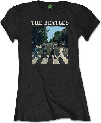 The Beatles Tee Abbey Road & Logo Black (Retail Pack) L
