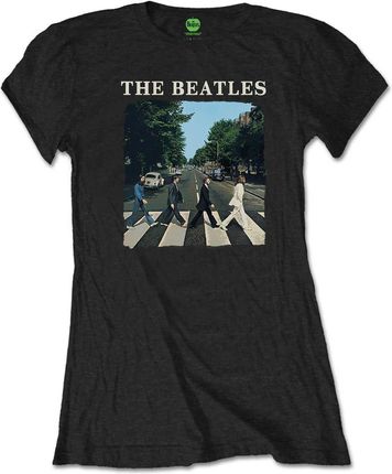 The Beatles Tee Abbey Road & Logo Black (Retail Pack) S