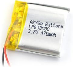 Zdjęcie Akyga Akumulator Li-Pol 470Mah 1S 3,7V Przewody 50 Mm 30X30X6Mm - Kalisz