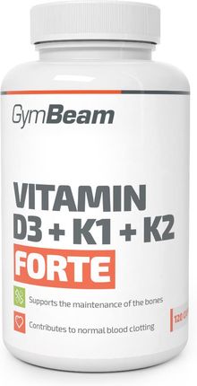 GymBeam Witamina D3+K1+K2 Forte 120 caps