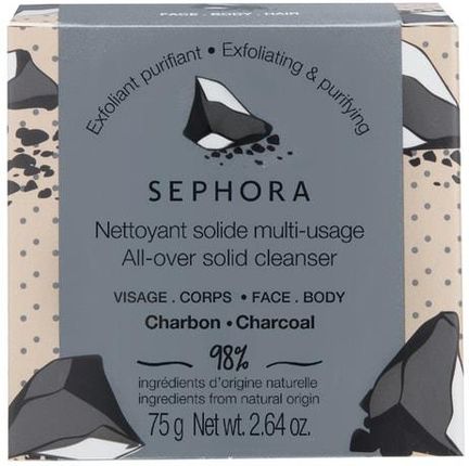Sephora Collection All Over Solid Cleanser Mydło W Kostce Savon Cube-20 Charbon