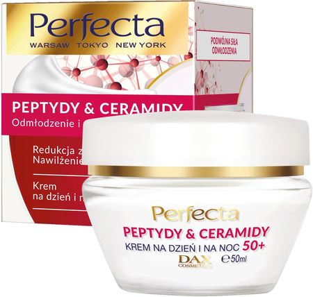 Perfecta Peptydy I Ceramidy Krem do twarzy 50+ na dzień i noc 50ml
