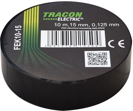 Tracon Electric Taśma Izolacyjna 10Mx15Mm Czarna