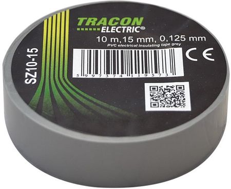 Tracon Electric Taśma Izolacyjna 10Mx15Mm Szary