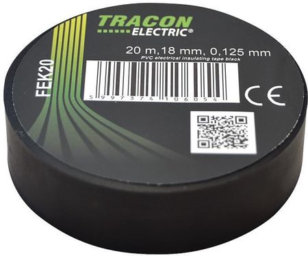 Tracon Electric Taśma Izolacyjna 20Mx18Mm Czarny