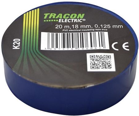 Tracon Electric Taśma Izolacyjna 20Mx18Mm Niebieski