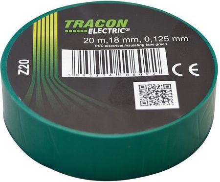 Tracon Electric Taśma Izolacyjna 20Mx18Mm Zielony