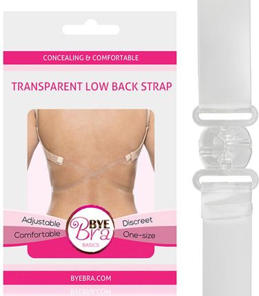 Pasek obniżający zapięcie - Bye Bra Transparent Low Back Strap Clear