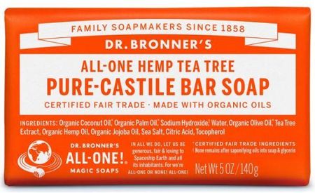 Dr. Bronner’S Mydło Drzewo Herbaciane Pure Castile Bar Soap Tea Tree 140 G