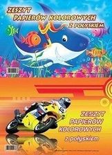 Zdjęcie Zeszyt Papierów Kolorowych Z Połyskiem A4/10 - Lewin Brzeski