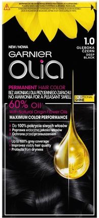 Garnier Olia farba do włosów bez amoniaku 1.0 Czarny