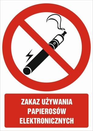 Topdesign Gc086 Dj Fn - Znak "Zakaz Używania Papierosów Elektronicznych"