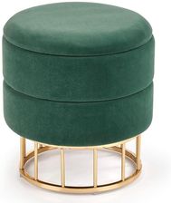 Zdjęcie Elior Okrągła pufa ze schowkiem Isla zielona - Wyszków