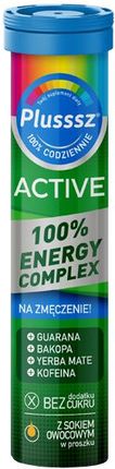Tabletki musujące Plusssz Active 100% Energy Complex 20 szt. 