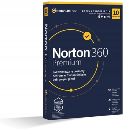 Symantec Norton 360 Premium 10st 12m (21408749)