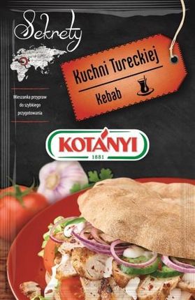 Kotanyi Sekrety Kuchni Tureckiej Kebab mieszanka przypraw 20g
