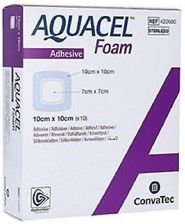 CONVATEC AQUACEL AG FOAM ADHESIVE OPATRUNEK PIANKOWY NA TRUDNO GOJĄCE SIĘ RANY 19,8X14 CM 1 SZT.