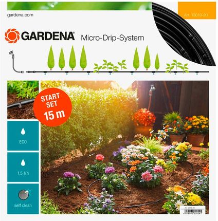 Gardena Micro-Drip-System - linia kroplujaca do rzędów roślin - zestaw S (13010-20)