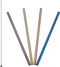 Zdjęcie Lurch Stalowe Słomki Do Napojów Kolorowe, 21,5 Cm 4 Szt. (Lu00240991) - Pyrzyce