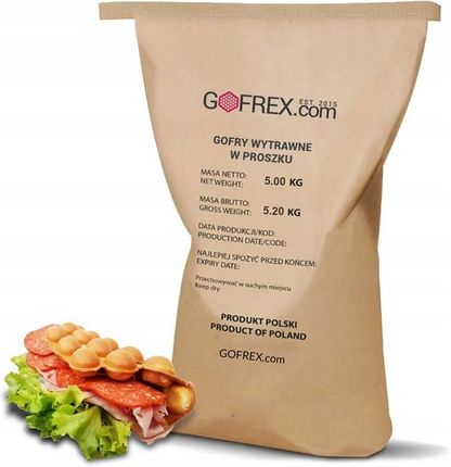 Wytrawne Gofry Bąbelkowe w Proszku | Gofrex 5kg