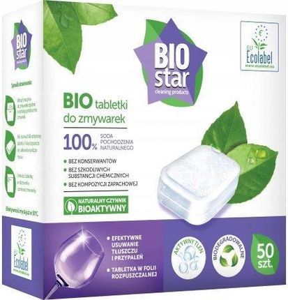 Ekologiczne tabletki sodowe do zmywarki Biostar 50 szt.