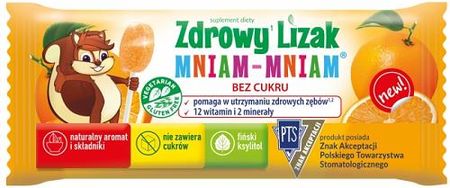 Starpharma Sp. Z O.O. Lizak MNIAM-MNIAM o smaku pomarańczowym 1szt.