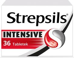 Zdjęcie Strepsils Intensive Tabletki do ssania na ból gardła 36 sztuk - Międzybórz
