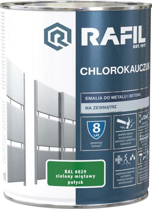 Rafil Emalia Chlorokauczukowa RAL6029 Zielony Miętowy 0,9L