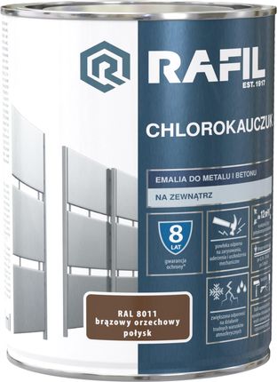 Rafil Emalia Chlorokauczukowa RAL8011 Brązowy Orzechowy 0,9L