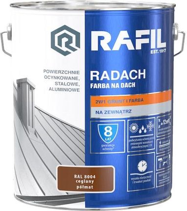 Rafil Radach RAL8004 Ceglany Półmat 10L