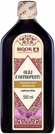 Olej z ostropestu 500 ml tłoczony na zimno