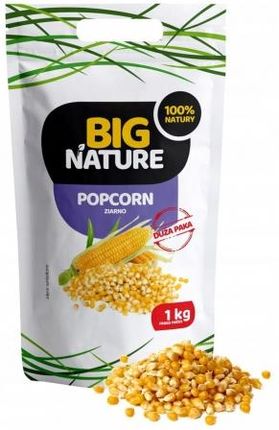 BIG NATURE Popcorn kukurydza bez soli 1kg