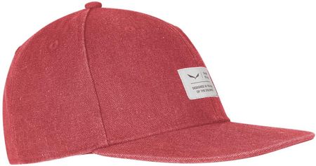 Czapka Salewa PUEZ CANVAS FLAT CAP - 1831/rose red - Różowy