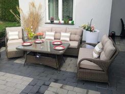 Zdjęcie Bel Giardino Neptun Brązowy Mat Komplet Mebli Ogrodowych - Dąbie