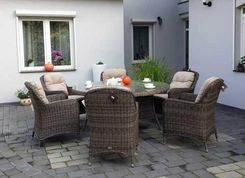 Zdjęcie Bel Giardino Zeus 160 Brązowy Mat Komplet Mebli Ogrodowych - Libiąż