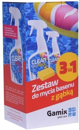 Clear Pool Zestaw Do Mycia Basenów 3 W 1