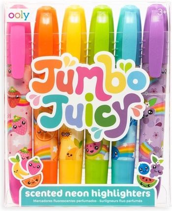 Kolorowe Baloniki Flamastry Pachnące Neonowe Jumbo Juicy 6 Kolorów