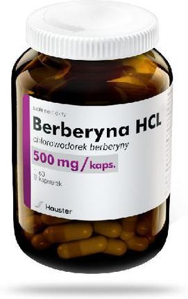 Hauster Berberyna HCL 500mg 60 kaps