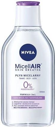 Nivea Micellair Skin Breathe Pielęgnujący Płyn Micelarny Do Cery Wrażliwej I Nadwrażliwej 400 Ml