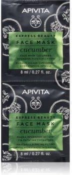 Apivita Express Beauty Cucumber Intensywnie Nawilżająca Maseczka Do Twarzy 2 X 8 Ml