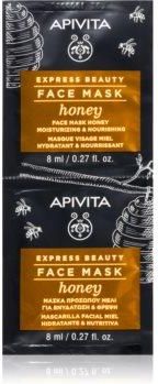 Apivita Express Beauty Honey Maseczka Nawilżająco Odżywcza Do Twarzy 2 X 8 Ml