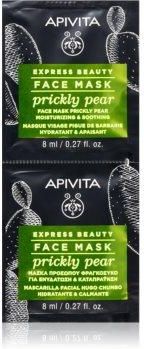 Apivita Express Beauty Prickly Pear Łagodząca Maseczka Do Twarzy O Dzłałaniu Nawilżającym 2 X 8 Ml