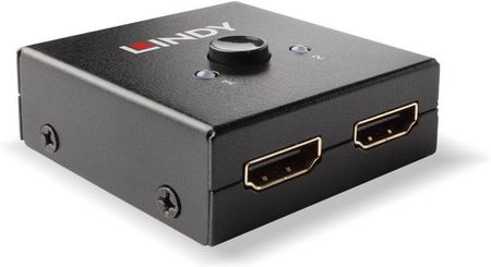 Lindy 38336 Switch (przełącznik) dwukierunkowy 2-portowy HDMI (1xOUT - 2xIN) 4K Ultra HD