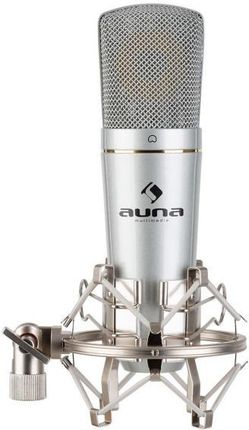 Auna Mic-920 Usb, Mikrofon Pojemnościowy, Usb, Wyjście Słuchawkowe, Plug Play, Srebrny