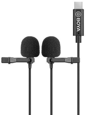 Boya By-M3D - Mikrofon Krawatowy Ze Złączem Usb-C, Podwójny Boya By-M3D