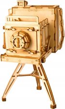 Robotime Drewniany Model Puzzle Kamera Organizer