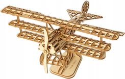 Robotime Drewniany Model Puzzle 3D Samolot