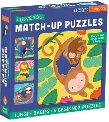 Mudpuppy Pierwsze Puzzle I Love You Rodzice I Dzieci Dżungla