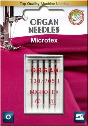 ORGAN igły 130/705H MICROTEX do jedwabiu i mikrofibry