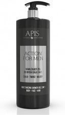 Zdjęcie Apis Action For Men Nawilżający Żel Do Mycia Ciała 3W1 1L - Pszów